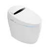 Asiento de Inodoro Jiumu Huevo de Ganso Calentamiento Instantáneo con Tapa abatible por sensor de pie, Descarga con sensor integrado, Protector de espuma y Secado con aire caliente para uso doméstico