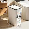 Novo Modelo 2026 Lixeira Doméstica para Banheiro, Estilosa com Tampa, Design Slim para Sala de Estar, Cozinha e Vaso Sanitário