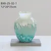 Vaso Moderno Sencillo con Patrón de Tinta Degradado Boca Pequeña Flor Encimera Modelo de Casa Decoración Manualidades Adornos
