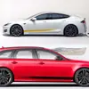 Comércio exterior quente novo carro saia lateral listrado diy decalques acessórios de modificação do carro guirlanda linha de cintura adesivos scratch adesivos