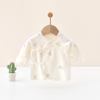 Camisa de Espalda Media para Recién Nacidos, Ropa de Algodón Puro Clase A para Bebés de 0 a 3 Meses, Bata de Dormir para Todas las Estaciones, Esencial para la Sala de Partos