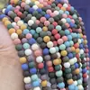 Jingde Jewelry Contas Soltas de Pedra Vulcânica Coloridas para Aromaterapia Acessórios para Joias Artesanais DIY Contas Redondas Semi-Acabadas Acessórios Venda por Atacado