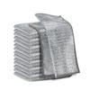 Trapo de alambre plateado de doble capa artefacto de bola de alambre de acero para cocina paño para lavar platos trapo de alambre de acero toalla para limpiar sartenes para lavar platos doble capa limpio