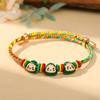 Pulsera de Cuerda Colorida para Niños del Festival del Bote Dragón Cuerda de Mano Colorida Tejida a Mano Lindo Zongzi Niños y Adultos Cuerda Colorida