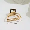 Moda Cruzada Europeia e Americana Estilo Simples Proteção Ambiental Metal Geométrico Presilha de Cabelo Feminina Acessórios de Cabelo de Alta Qualidade