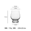 Taza de Cata de Cristal Creativa Transparente para Whisky Alto Valor de Color Vertical Fragante Taza Aromática Copa de Vino Extranjero Copa Seca