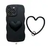 Capa de celular pulseira de amor de silicone 13 para Apple 16promax padrão onda 15 capa macia 14 capa protetora 11
