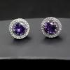 Aretes Transfronterizos de Nicho Exquisitos de Gema de Diamante Completo para Mujer, Diseño de Nicho de Alta Gama, Temperamento a la Moda, Aretes de Circonita de Lujo Ligero