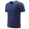 Camiseta Nova de Gola Redonda Lisa para Primavera e Verão Camiseta Colorida para Casal Camiseta Masculina