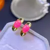 Aretes de Ópalo Rosa Natural, Piel de Porcelana Rosa, la Textura del Ópalo Rosa es Delicada y Cálida, y el Color es Delicado y Hermoso