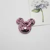Lentejuelas de dibujos animados conejo accesorios para el cabello de niños pinza para el cabello accesorios accesorios para la ropa chanclas de Mickey zapatos y sombreros accesorios para bolsas