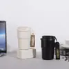 Taza Térmica de Café de Color Sólido para Mujer Alta Apariencia 2026 Nuevo Acero Inoxidable con Popote Taza para Conservar el Frío Portátil Doble Bebida Taza de Café