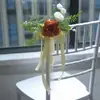 309 flores artificiais para encostos de cadeiras de casamento, buquês para arranjo de cenário de casamento ao ar livre, flores decorativas para celebração de arte floral de casamento