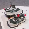 2026 Otoño Nuevo Estilo Coreano de Moda Versátil Suela Suave Antideslizante Malla Velcro Tenis para Niños y Niñas