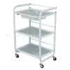 Nuevo Carrito de Cristal para Salones de Belleza y Uso Doméstico, Carrito Herramienta de Almacenamiento Simple, Carrito de Almacenamiento para Salón Amazon Transfronterizo