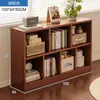 Estante de Livros Prateleira de Armazenamento Simples de Chão com Apoio na Parede Armário de Armazenamento Quarto de Aluguel Grade Multicamadas Sala de Estar Casa Quarto de Dormir Estante de Livros