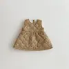 Vestido Chaleco de Terciopelo para Bebé Niña Otoño e Invierno 2025 Chaleco Exterior Acolchado de Terciopelo para Bebé