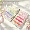 Livro de Cores para Nail Art Estilo Chanel Pequeno Quadro de Exibição Livro de Cores Acrílico Unhas Usáveis Cores de Esmalte em Gel Livro de Armazenamento de Amostras de Cor