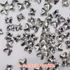 Pedras de Strass de Vidro Pontiagudas de Alta Qualidade para Mini Nail Art, Decorações de Strass Brilhantes Brancas de Formato Irregular para Nail DIY, Pedras de Strass Irregulares em Forma de Coração para Unhas