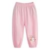 Calças anti-mosquito infantis primavera e verão finas estilo ocidental bloomers calças de algodão para bebê calças de verão novas para ar condicionado meninas
