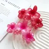 Grampo de Cabelo Três Flores Transfronteiriço Estilo Coreano Grampo de Cabelo Flor Simulada com Grande Volume de Cabelo e Presilha de Tubarão de Alta Qualidade Grampo de Cabelo de Verão Acessório de Cabelo