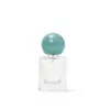 Botella de Perfume de Vidrio con Tapa de Bola de 30 ml, Botella de Relleno de Perfume de Vidrio Cuadrada, Botella con Atomizador de Presión, Botella de Perfume de Alta Gama con Tapa de Colores