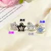 Clavos para Hélix de Estrella de Cinco Puntas con Incrustaciones de Zirconia y Cobre Clavos para Hélix de Acero de Titanio Estilo Ins Pendientes Versátiles Elegantes Estilo Caliente