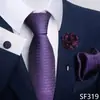 Venta Caliente Transfronteriza para Hombre Negocios Gama Alta Corbata Formal de Bolsillo para Negocios Set de Corbata 8cm Grande Suministro Listo