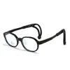 Nuevas Gafas con Espejo para Niños Anti Luz Azul Marco Suave Tr90 Protección Ocular Estudiante Lentes Planos Marco Antideslizante para Actividad 5440