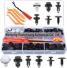 Nova chegada 155PCs fivela encaixotada 6 tipos carro fivela universal plástico nylon bumper titular terno