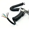 Cable de señal de alambre de resorte cuadrado de 4 mm/5 mm de 8 núcleos, cable telescópico, salida de fábrica para hacer cualquier longitud