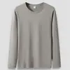 Camiseta de Manga Larga Otoño al por Mayor para Hombre Top Holgado talla extra Suéter de Moda para Hombre Primavera y Otoño Camisa Base Ropa de Otoño para Hombre