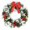 Decoração de Supermercado 30cm Decorações de Natal Fabricante de Guirlanda de Natal Atacado Pendente de Porta Guirlanda de Cipó Material PVC