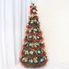 Árbol Plegable Árbol de Navidad Paquete para el Hogar Cifrado DIY Luminoso Adornos Grandes Navidad Ins Árbol de Navidad Brillante