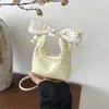Mini bolso de mano dulce de lunares estilo coreano, bolso de hombro casual de encaje elegante y moderno, bolso cruzado fresco de bloques de color de moda