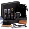 Set de Barba Transfronteriza de 8 Piezas Set de Cepillos para Barba Más Vendido Líquido para el Crecimiento 504 Rodillo Peine para Barba de Hombre Acondicionador de Barba Perfumado