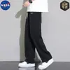 Pantalones de Hilo de Hielo Marca Nasa para Hombre, Verano Delgados Transpirables de Malla Deportivos Rectos de Corte Holgado Venta al por Mayor Versátiles Casuales