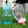 Garrafa de Água de Boca Larga de 1500ml de Alto Valor com Canudo Resistente a Altas Temperaturas Celebridade da Internet Estudante Portátil Copo de Boca Larga Bonito Copo de Boca Larga