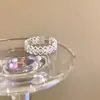 Anillo Delicado y Fresco de Encaje Hueco para Mujer, Estilo Sencillo y Fresco, Anillo Abierto Versátil para Apilar, Tendencia de Anillo Personalizado para Dedo Índice