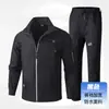 Conjunto de Roupas de Trabalho para Proteção do Trabalho, Roupas de Trabalho Resistentes ao Desgaste e à Sujeira, Impermeáveis, Elásticas e Espessadas, Uniformes de Fábrica, Roupas para Reparo Automotivo e Reparo Mecânico ao Ar Livre, Atacado
