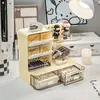 Caja de Almacenamiento Multifuncional para Escritorio, Portalápices Inclinado, Cajón de Tablero Perforado, Caja Organizadora de Papelería Tres en Uno para Escritorio de Estudiante