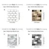 Adesivos de Azulejo Mágico para Reforma Transfronteiriça Parede de Fundo de Luxo Leve Moderno Adesivos 2D Renovação de Parede de Quarto Adesivos de Parede para Reforma