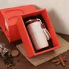 Taza de café de acero inoxidable 316, gran capacidad, portátil con correa para llevar, diseño elegante, adecuada tanto para hombres como para mujeres, forma octagonal