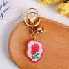 Llavero Colgante Estilo Ins Ramo Flores de Lirio del Valle Tulipanes Corazón Femenino Encanto para Bolsa Transfronterizo