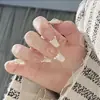 Uñas Postizas Portátiles, Manicura de Atmósfera de Gama Alta Estéreo Extraíble, Uñas Postizas, Uñas Postizas Portátiles, Producto Terminado, Mariposa Brillante