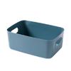Cesta de plástico portátil para guardar cosméticos, aperitivos, juguetes, cocina, escritorio, libros, artículos de oficina, caja de almacenamiento