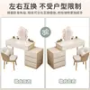 Penteadeira cuidadosamente selecionada para quarto, mesa de cabeceira simples e moderna, mesa de maquiagem com armário de armazenamento, nova escrivaninha de maquiagem integrada em estilo creme