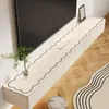 Alfombrilla Sencilla para Mesa de Mueble de TV con un Toque de Lujo Ligero y de Alta Gama, Impermeable y a Prueba de Aceite, Tela Protectora para Aparador sin Lavado, Alfombrilla Protectora para Mesa de Zapatero