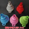 Embudo plegable de silicona, boquilla de gran diámetro, embudo para bolsas de almacenamiento de granos, especial para bolsas de hielo, embudo de llenado y vertido.