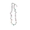 Pulsera Nueva de Verano Dopamina Colorida Brillante Bombilla Pequeña Nicho Alto Valor Dulce Collar de Perlas de Cristal para Mujer